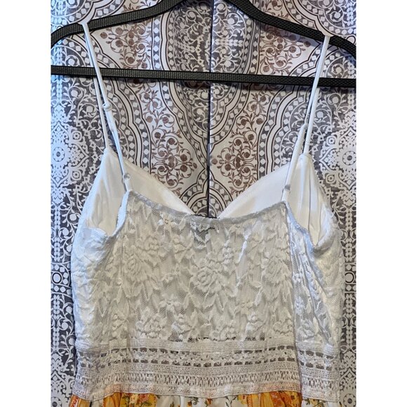 Bohemian Floral & Lace Maxi Dress XL - Picture 5 of 11